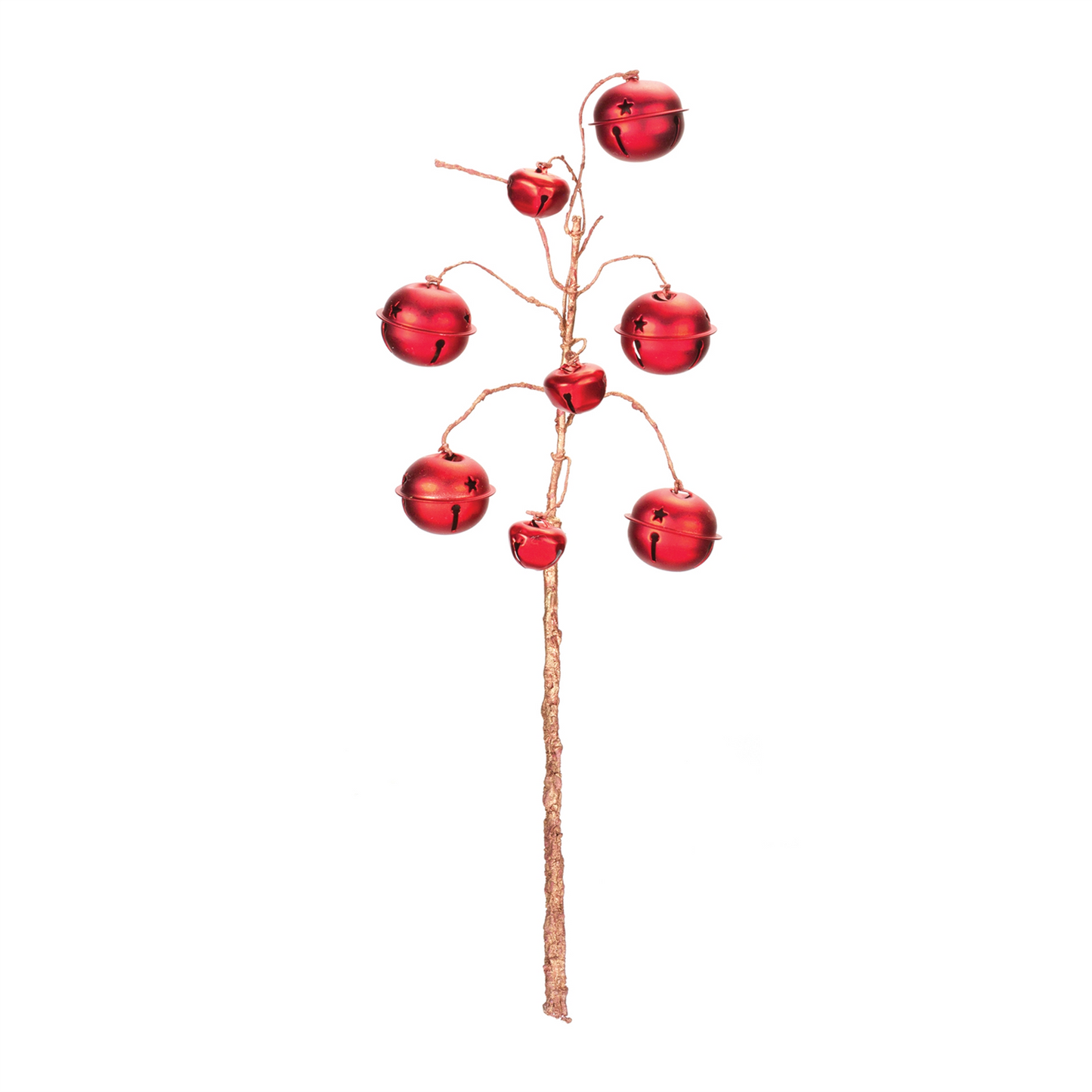 Red Sleigh Bell Spray (Set of 6) -Ship Only