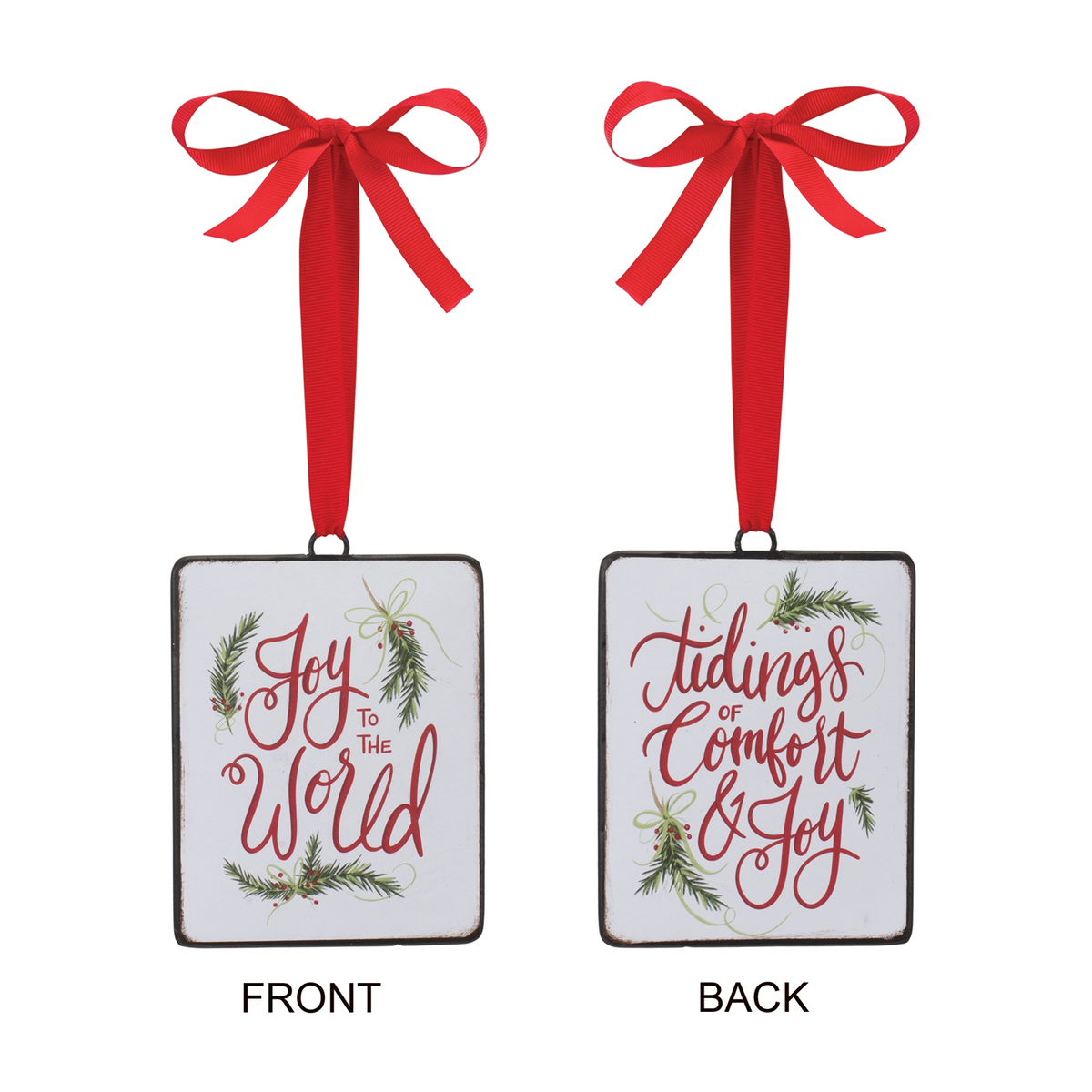 Holiday Sentiment Ornament (Set of 12) -Ship Only