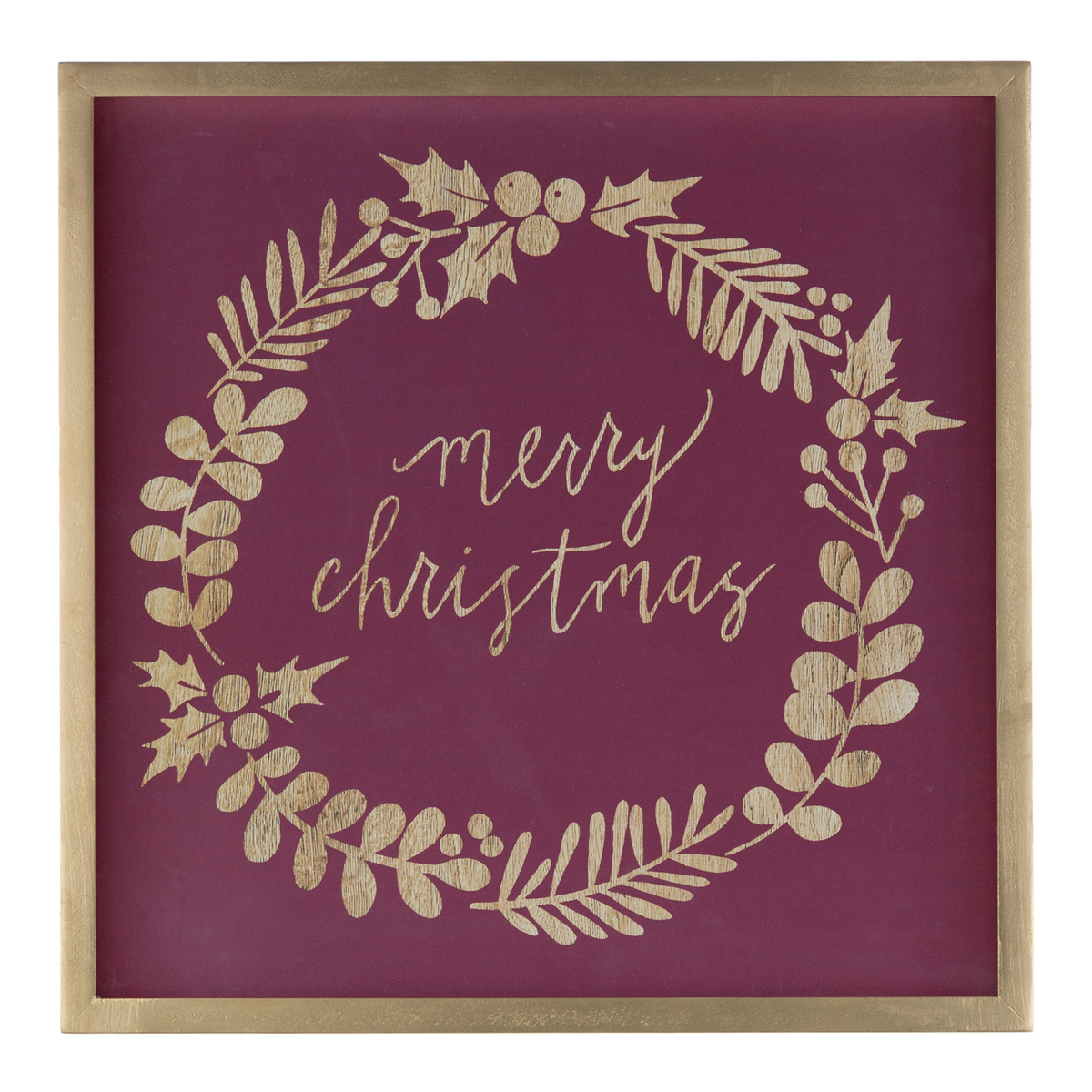 Framed Holiday Sentiment Sign (Set of 2) -Ship Only