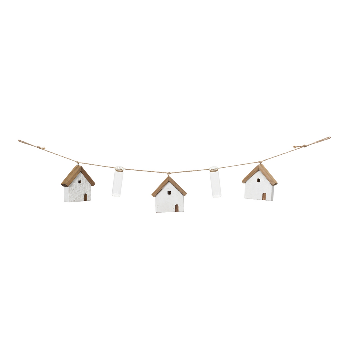 House and Tube Vase String Garland (Set of 2) -Ship Only