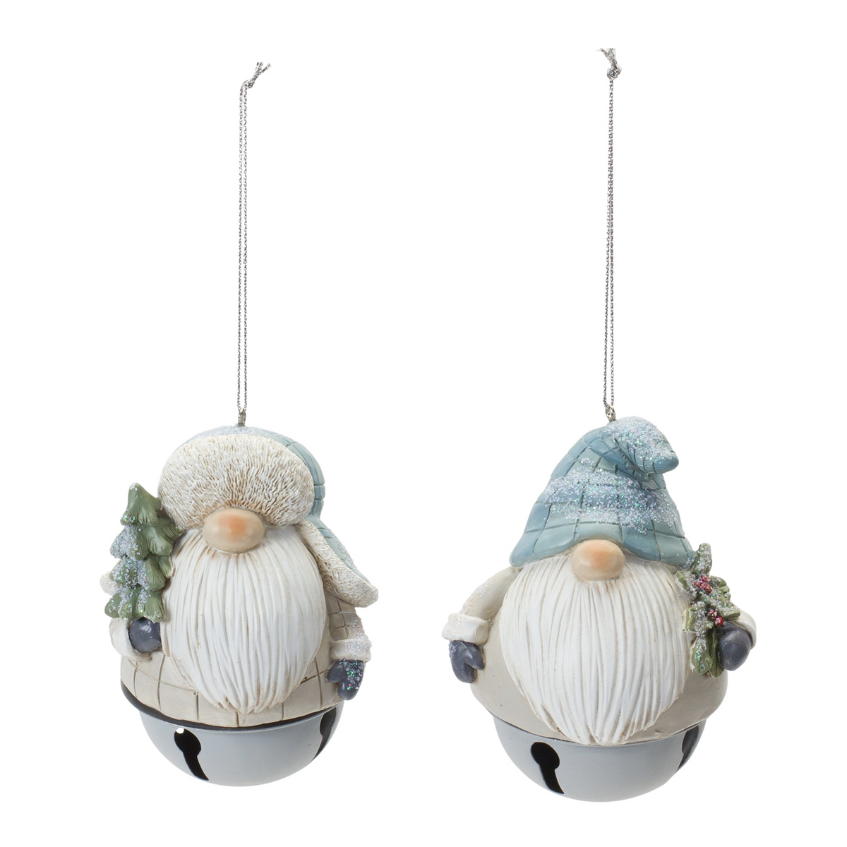Gnome Sleigh Bell Ornament (Set of 12) -Ship Only