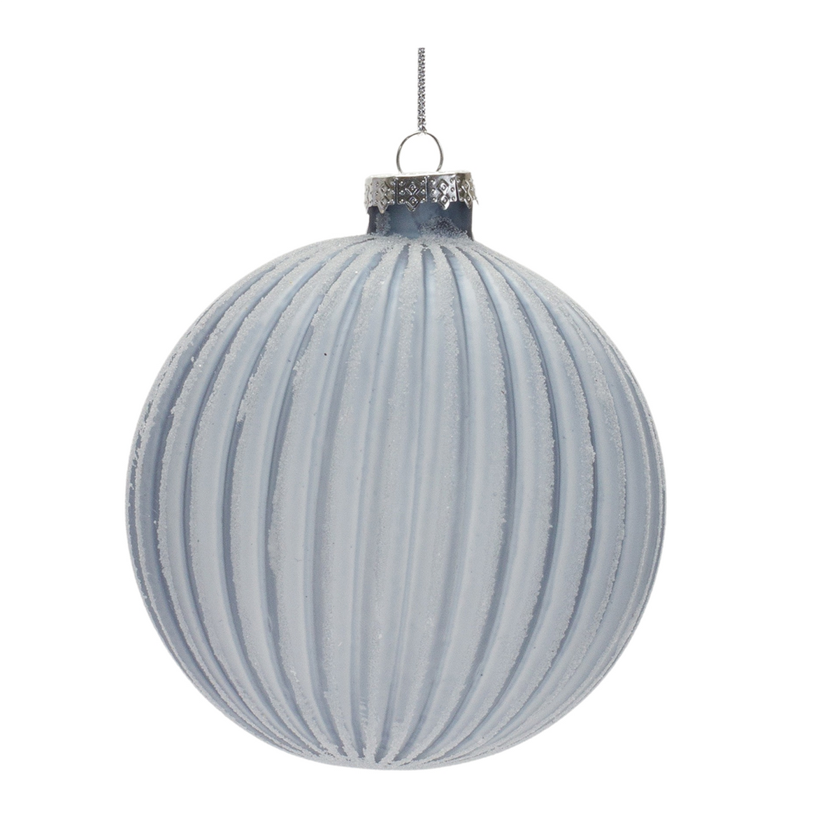 Frosted Glass Ball Ornament (Set of 6) -Ship Only