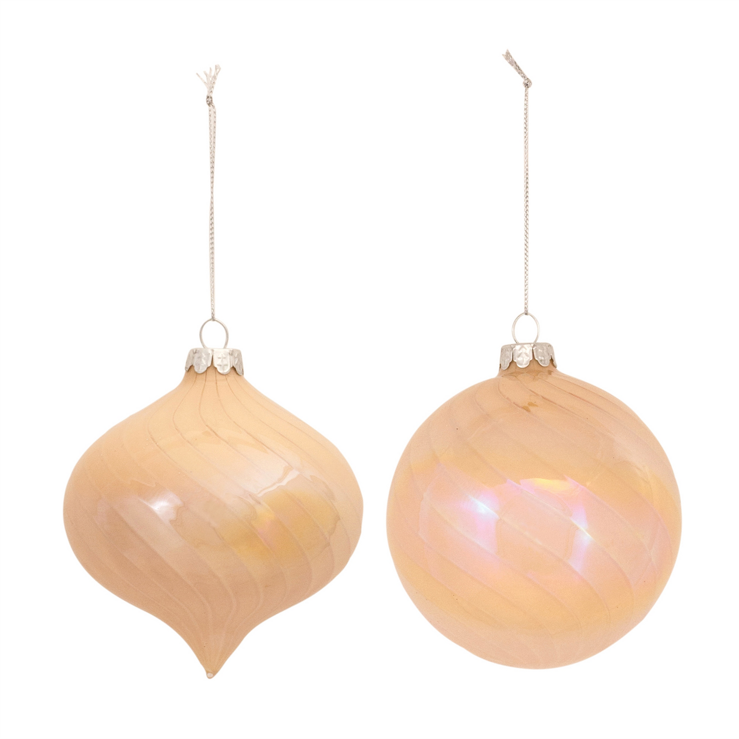 Irredescent Glass Ornament (Set of 6) -Ship Only