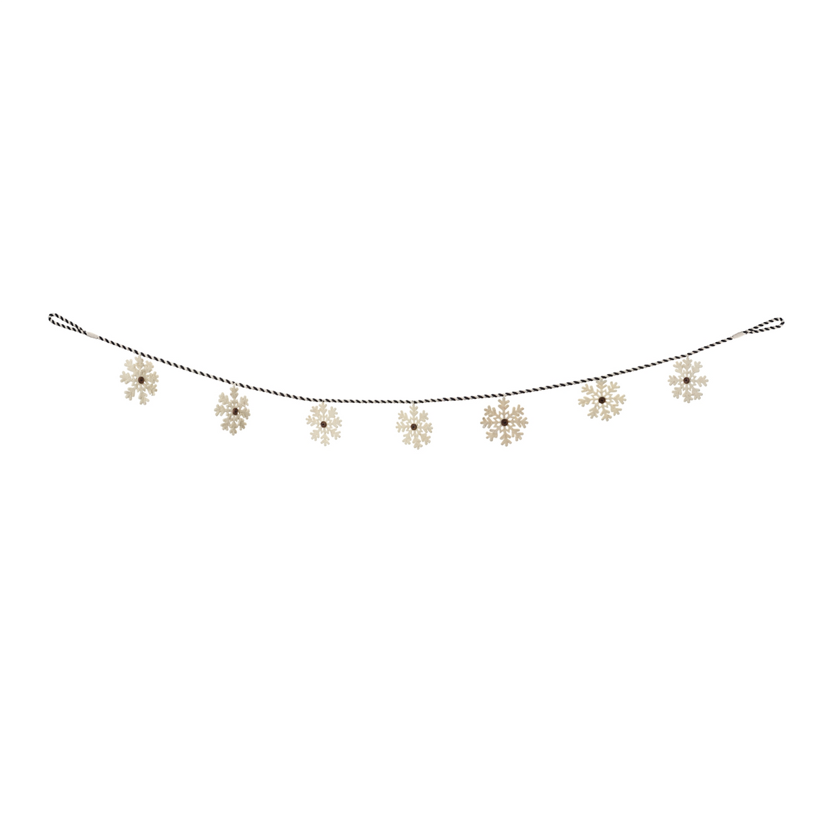Fabric Snowflake Garland (Set of 2) -Ship Only