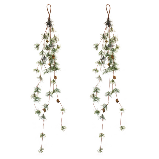 Pine Garland (Set of 2) 45”L PVC -Ship Only