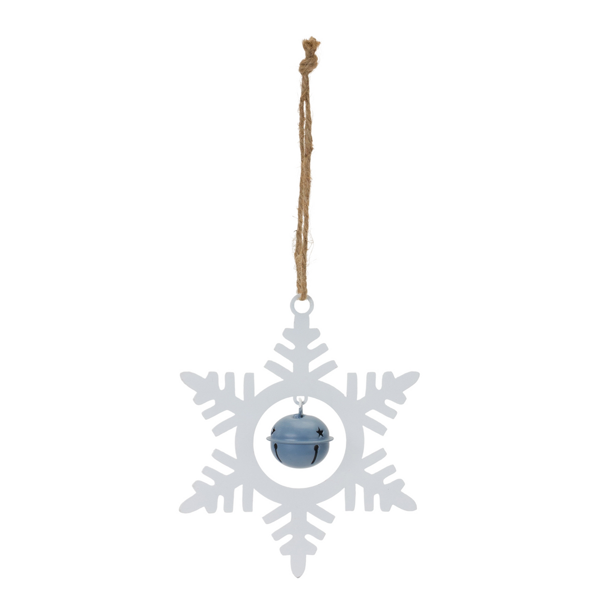 Metal Snowflake with Bell Ornament (Set of 12) -Ship Only
