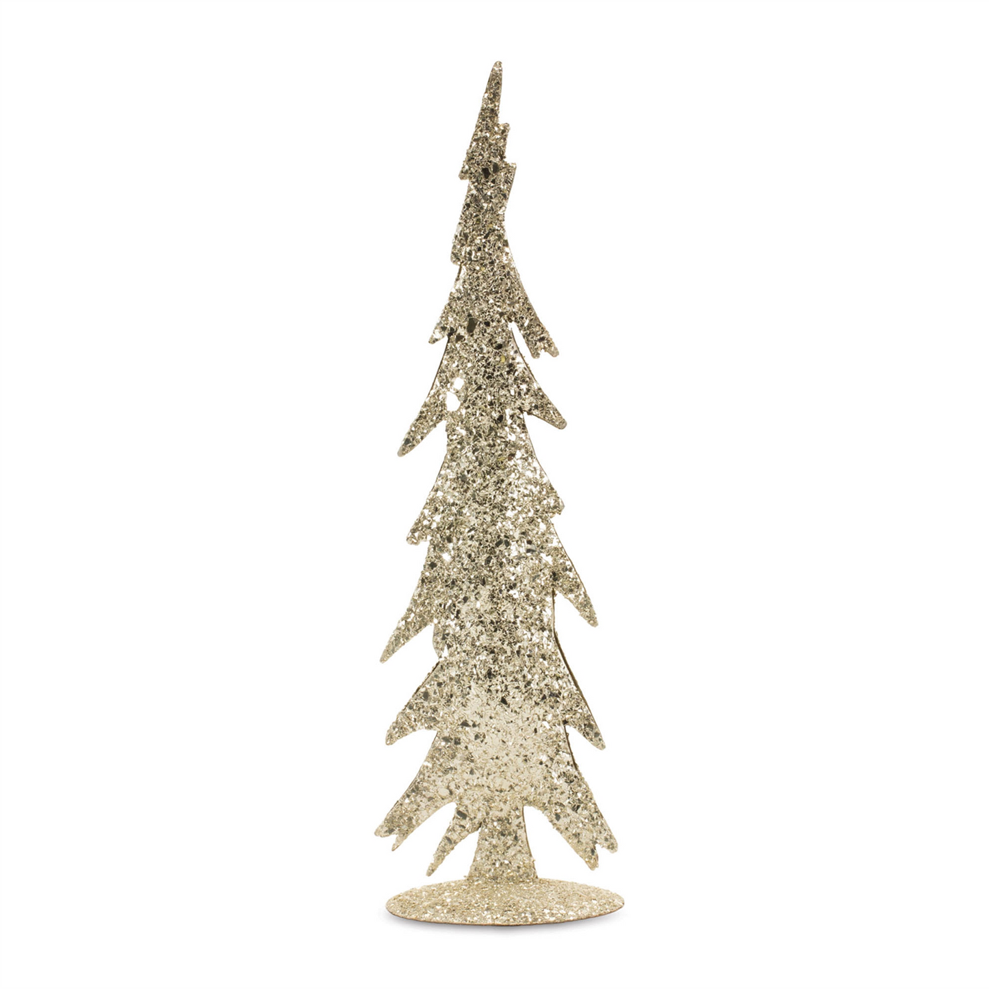 Gold Mosaic Glass Pine Tree (Set of 2) -Ship Only