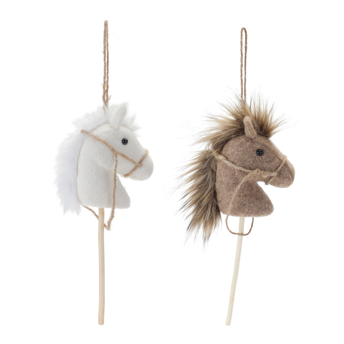 Hobby Horse Ornament (Set of 6) 14.25”H Polyester -Ship Only