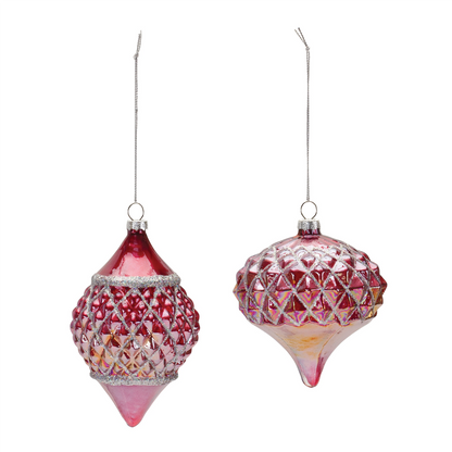 Irredescent Glass Ornament (Set of 6)