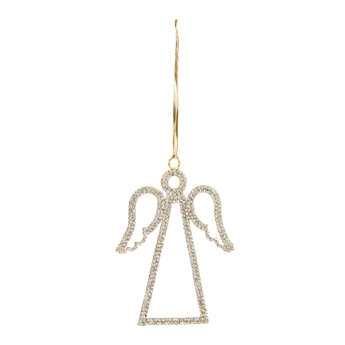 Jeweled Angel Outline Ornament (Set of 12) -Ship Only