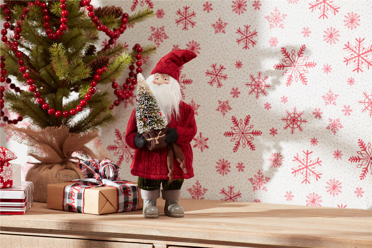 Standing Santa Decor 15"H -Ship Only