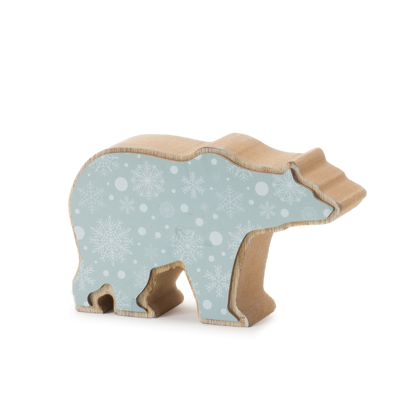 Wood Polar Bear Decor (Set of 2) -Ship Only