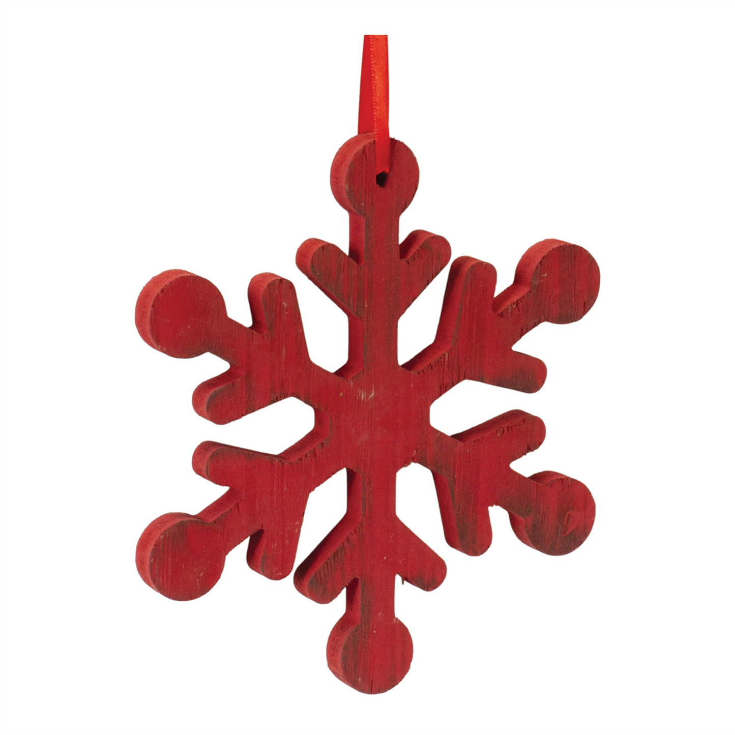 Fir Wood Snowflake Ornament (Set of 12) -Ship Only