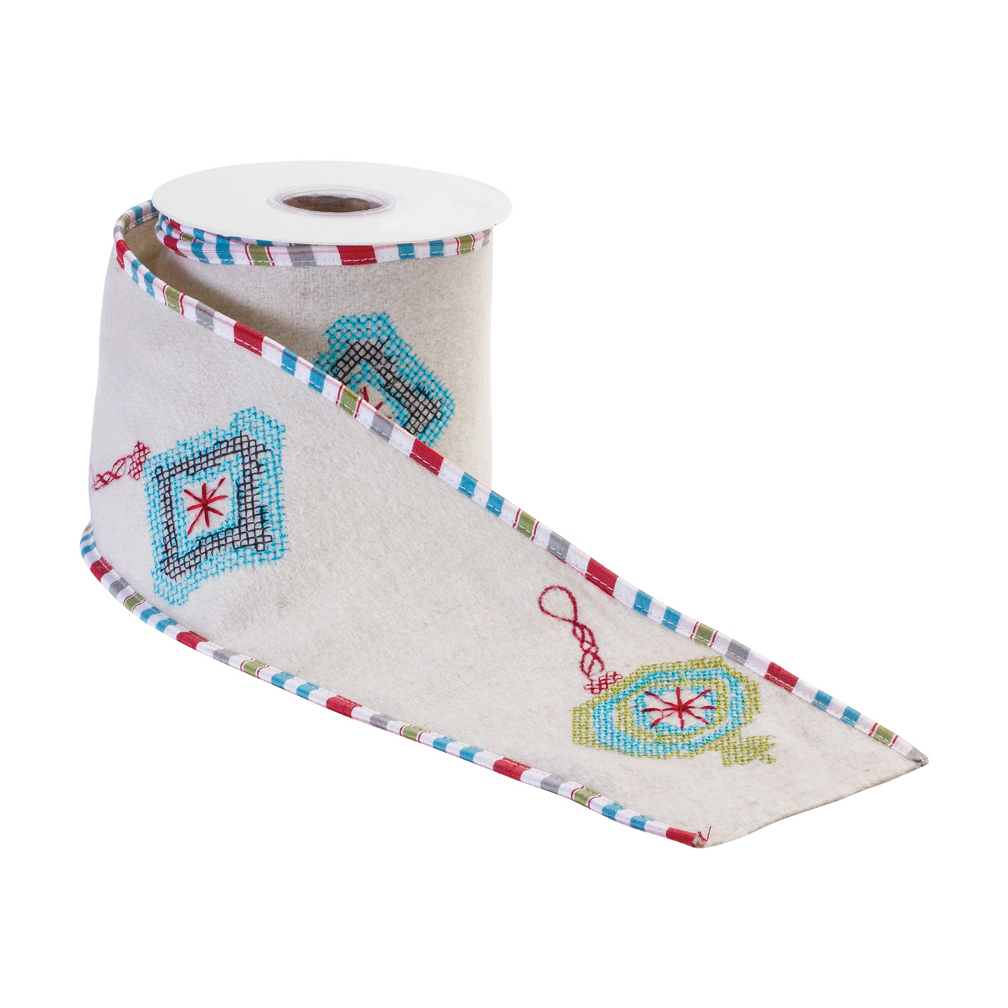 Ornament Holiday Ribbon 4" x 5 yds. -Ship Only