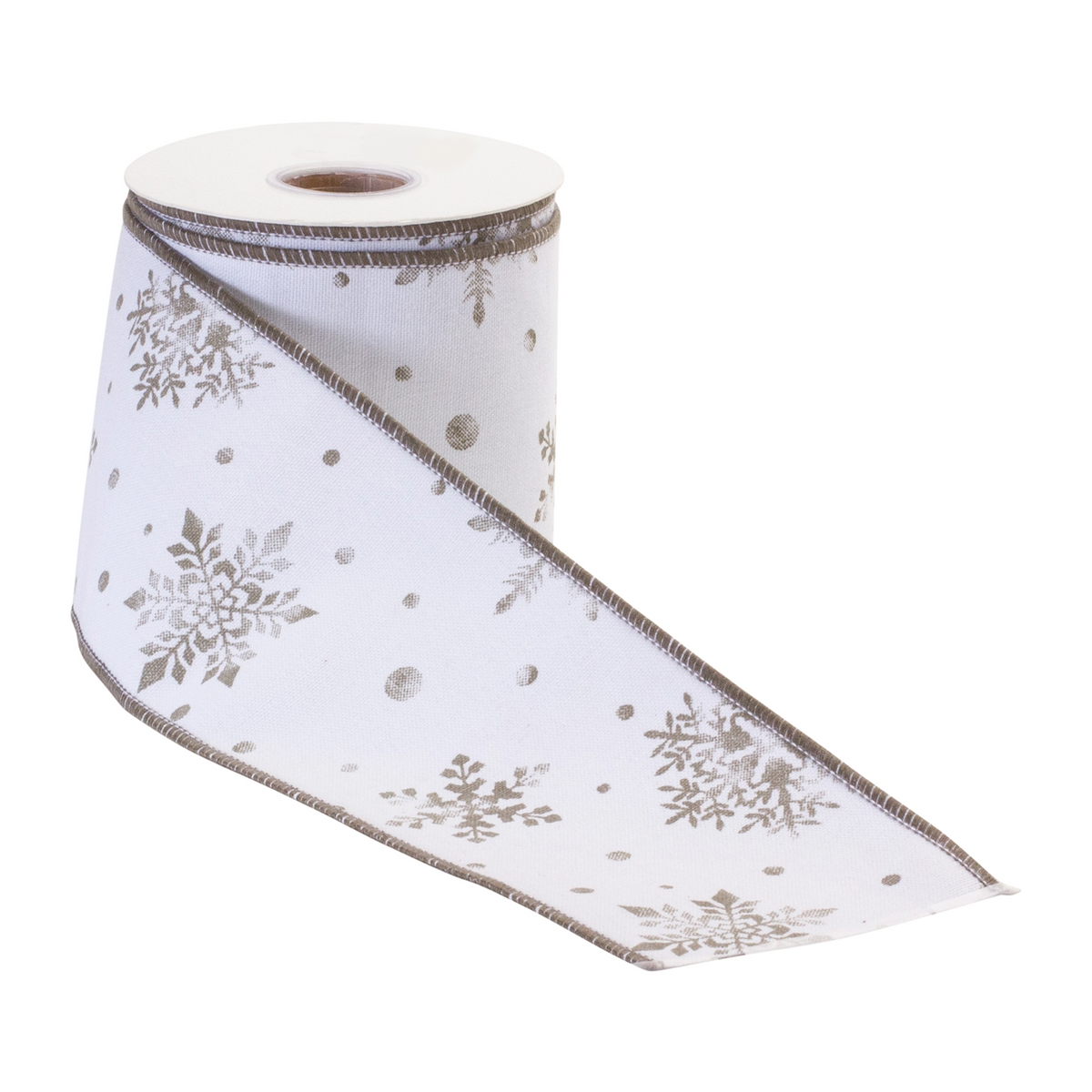 Metallic Snowflake Ribbon (Set of 2) -Ship Only