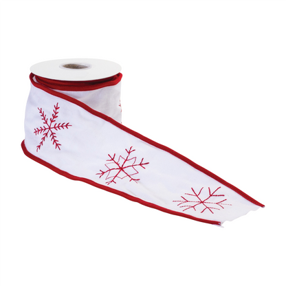 Holiday Snowflake Ribbon (Set of 2)