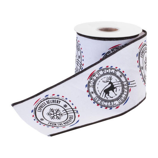 North Pole Holiday Ribbon (Set of 2) -Ship Only