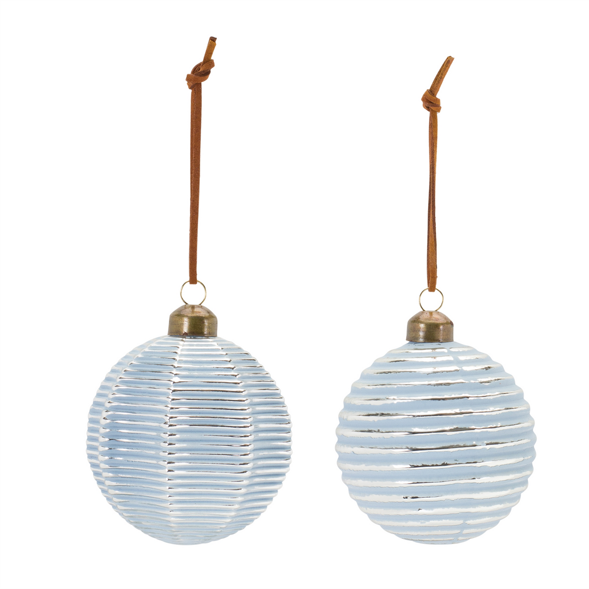 Ornament (Set of 12) 3”D Glass -Ship Only