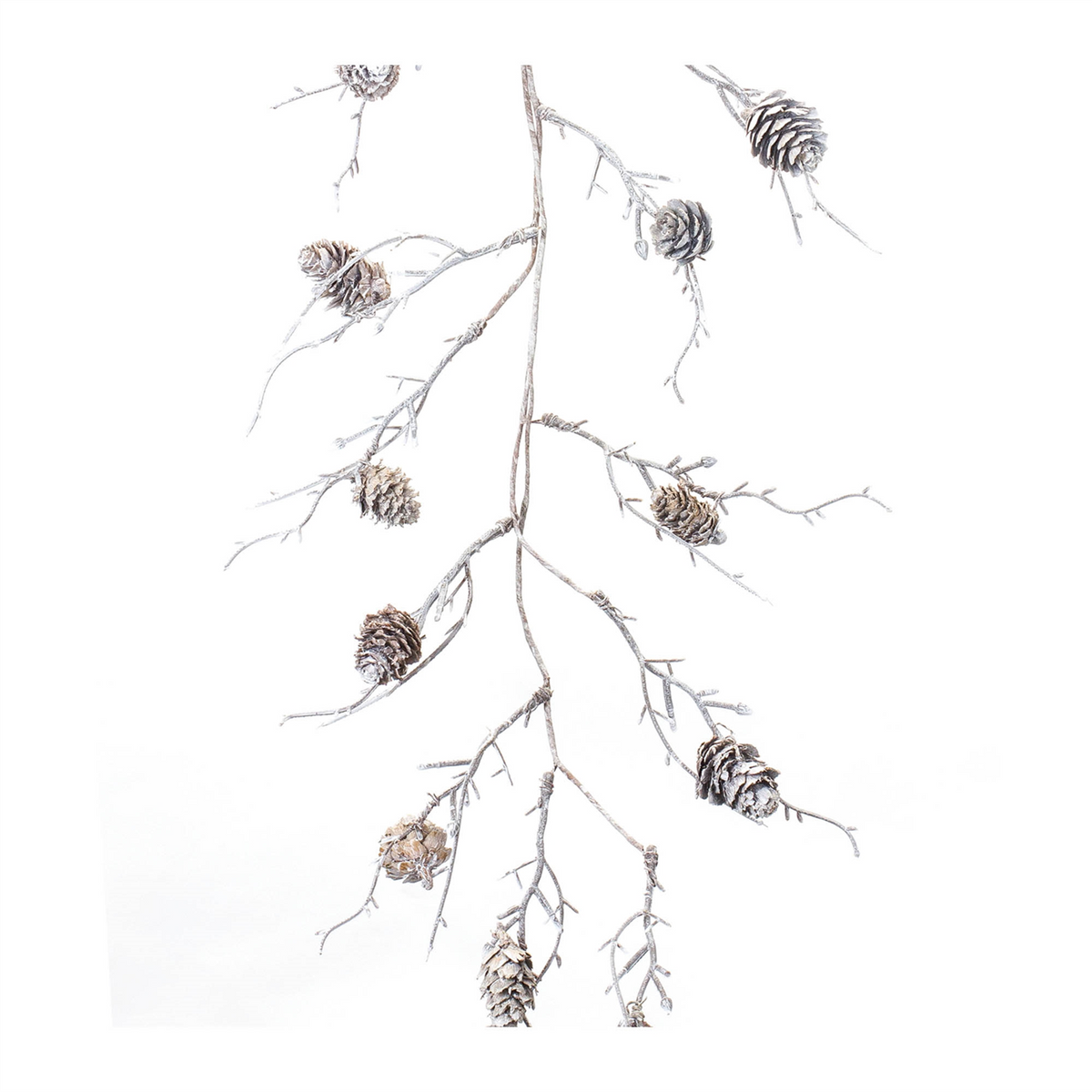 Pine Cone Garland (Set of 2) 5.5'L Plastic/Cone -Ship Only
