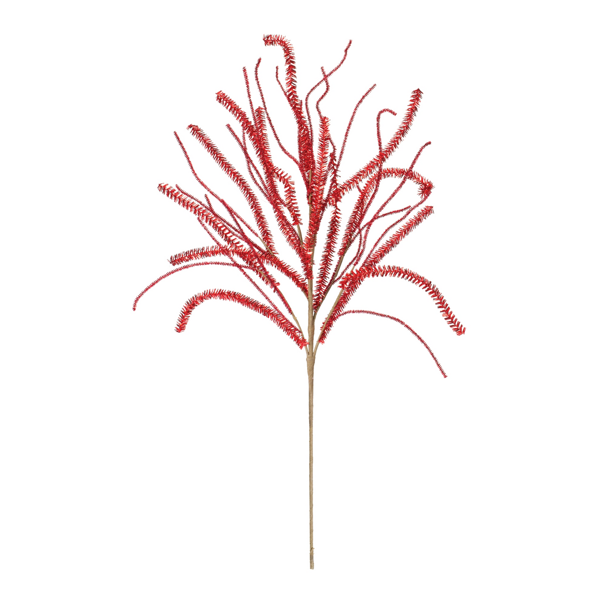 Glittered Pine Tinsel Branch (Set of 2) -Ship Only