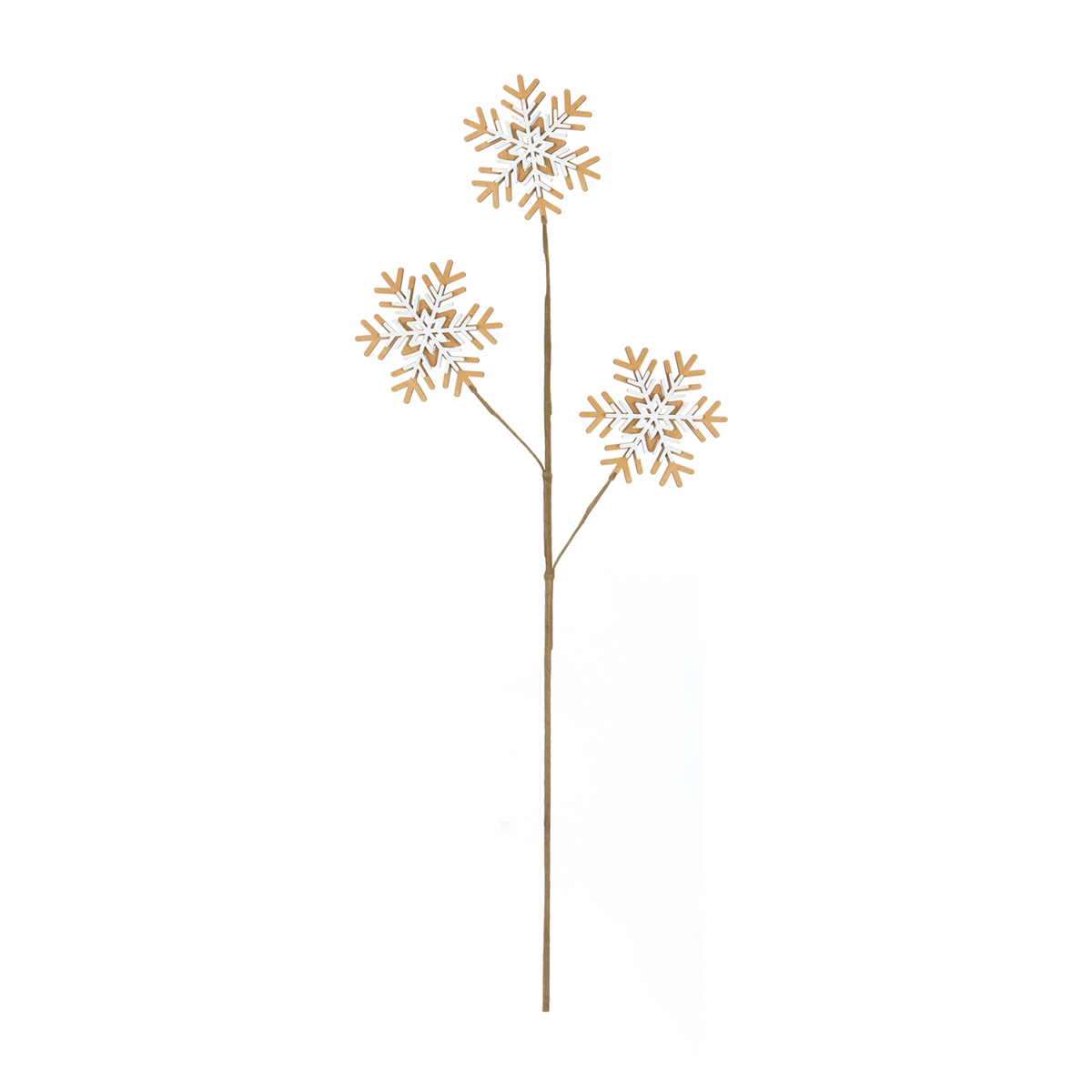 Wood Snowflake Spray (Set of 6) -Ship Only