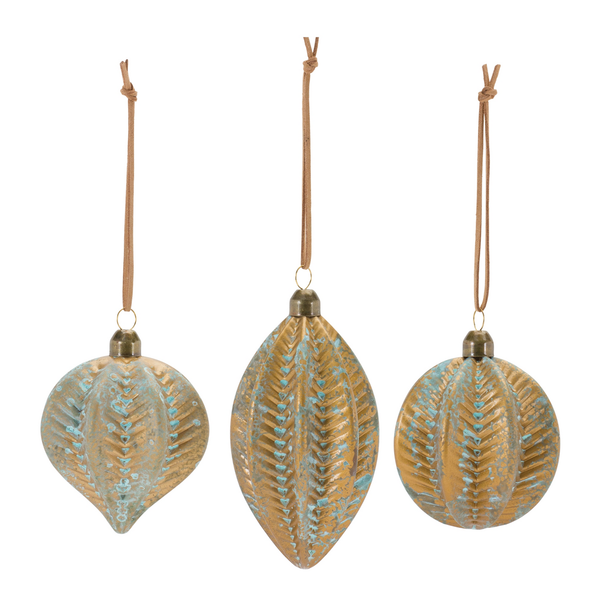 Ornament (Set of 12) 4"H, 4"H, 5.5"H Glass -Ship Only
