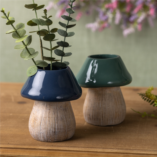 Garden Mushroom Planter (Set of 2) -Ship Only