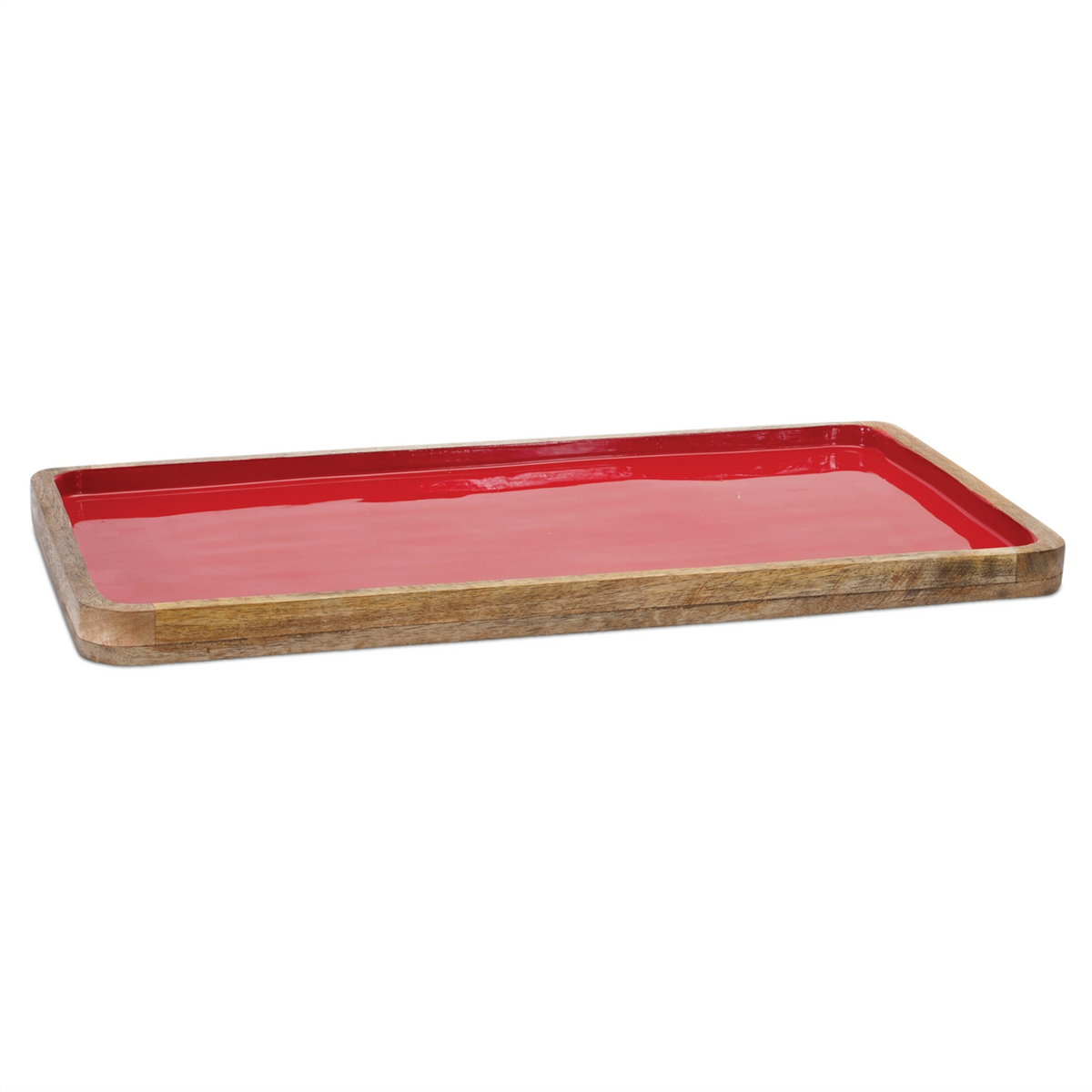Tray (Set of 2) 16"L x 8"W, 20"L x 10"W Wood -Ship Only