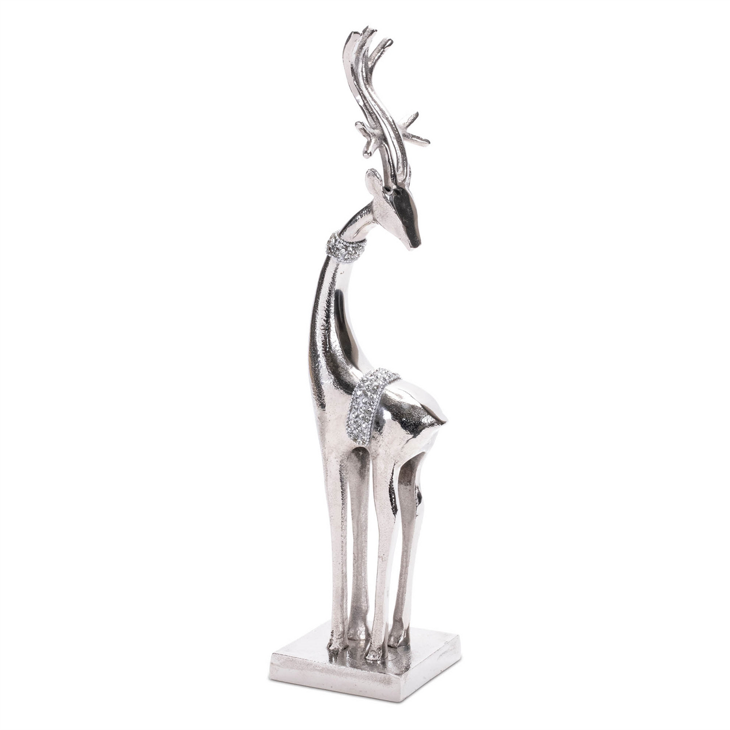 Aluminum Metal Holiday Deer (Set of 2) -Ship Only