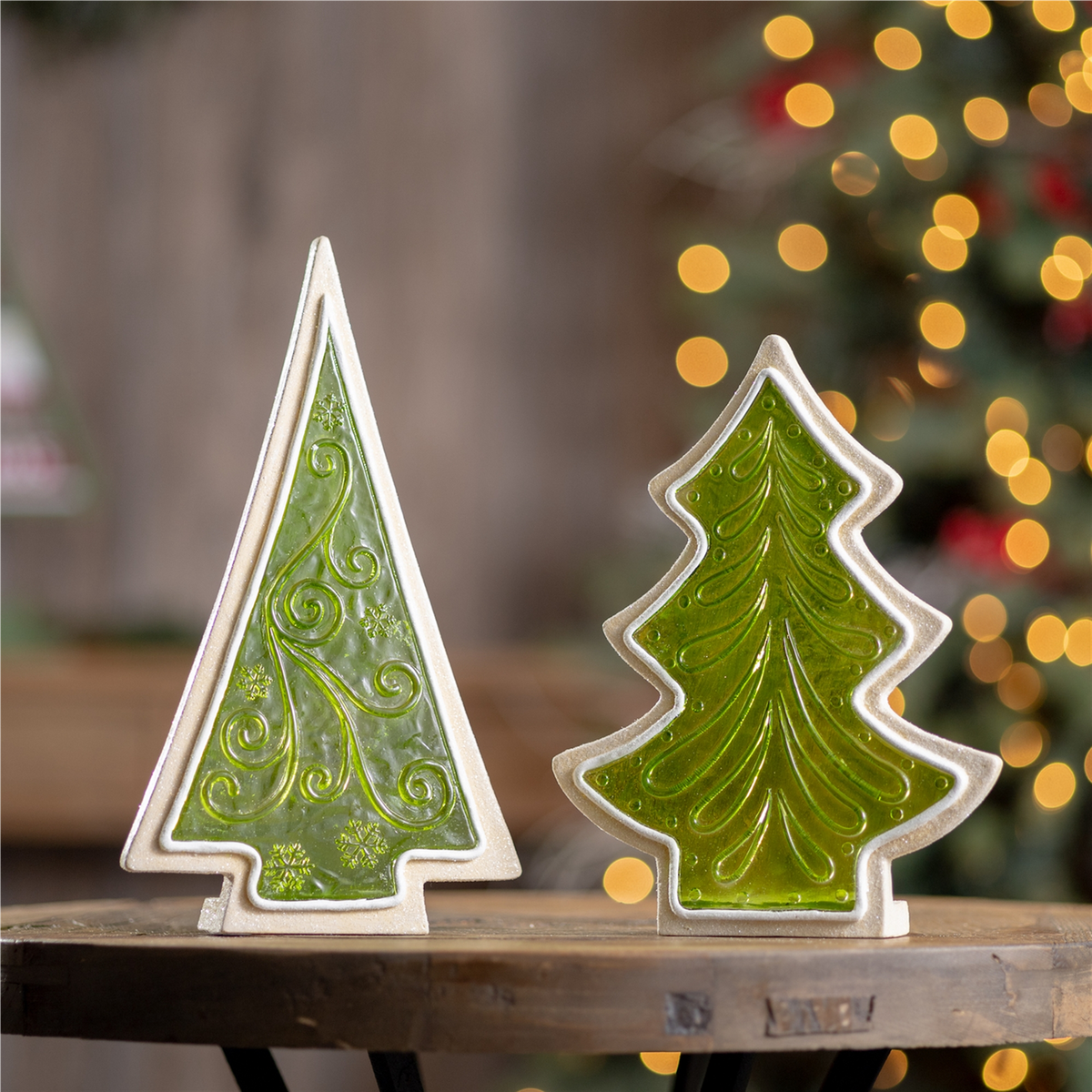 Frosted Cookie Pine Tree (Set of 2) -Ship Only