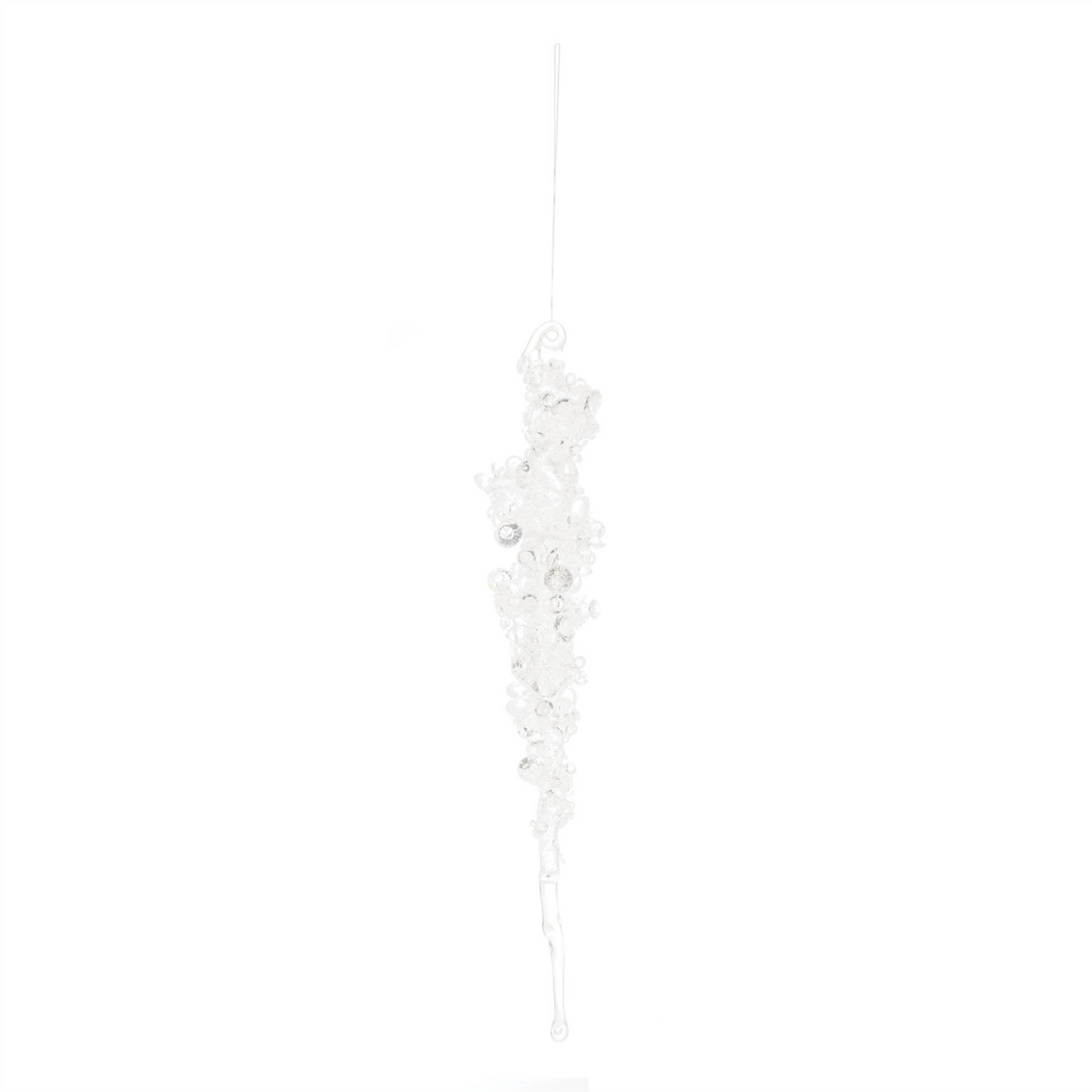 Icicle Ornament (Set of 24) 10”H Plastic -Ship Only