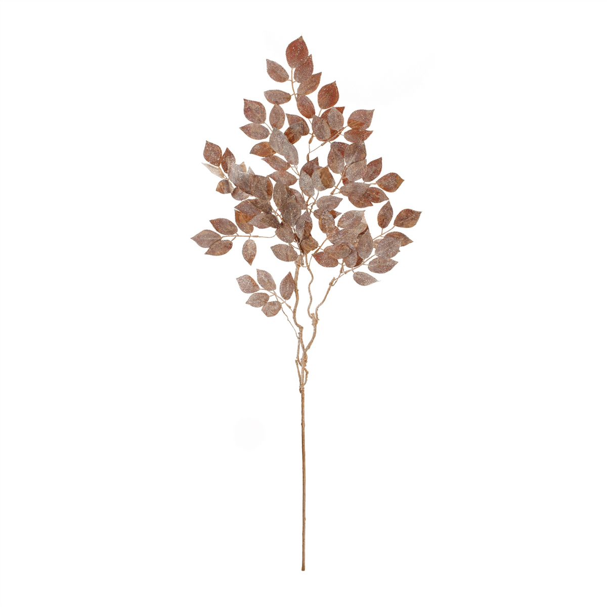 Glittered Velvet Leaf Spray (Set of 2) -Ship Only