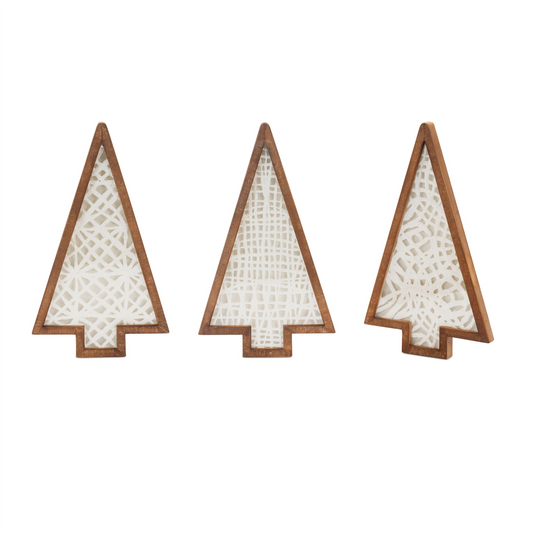 Framed Tree (Set of 3) 17”H Paper/Wood/MDF -Ship Only