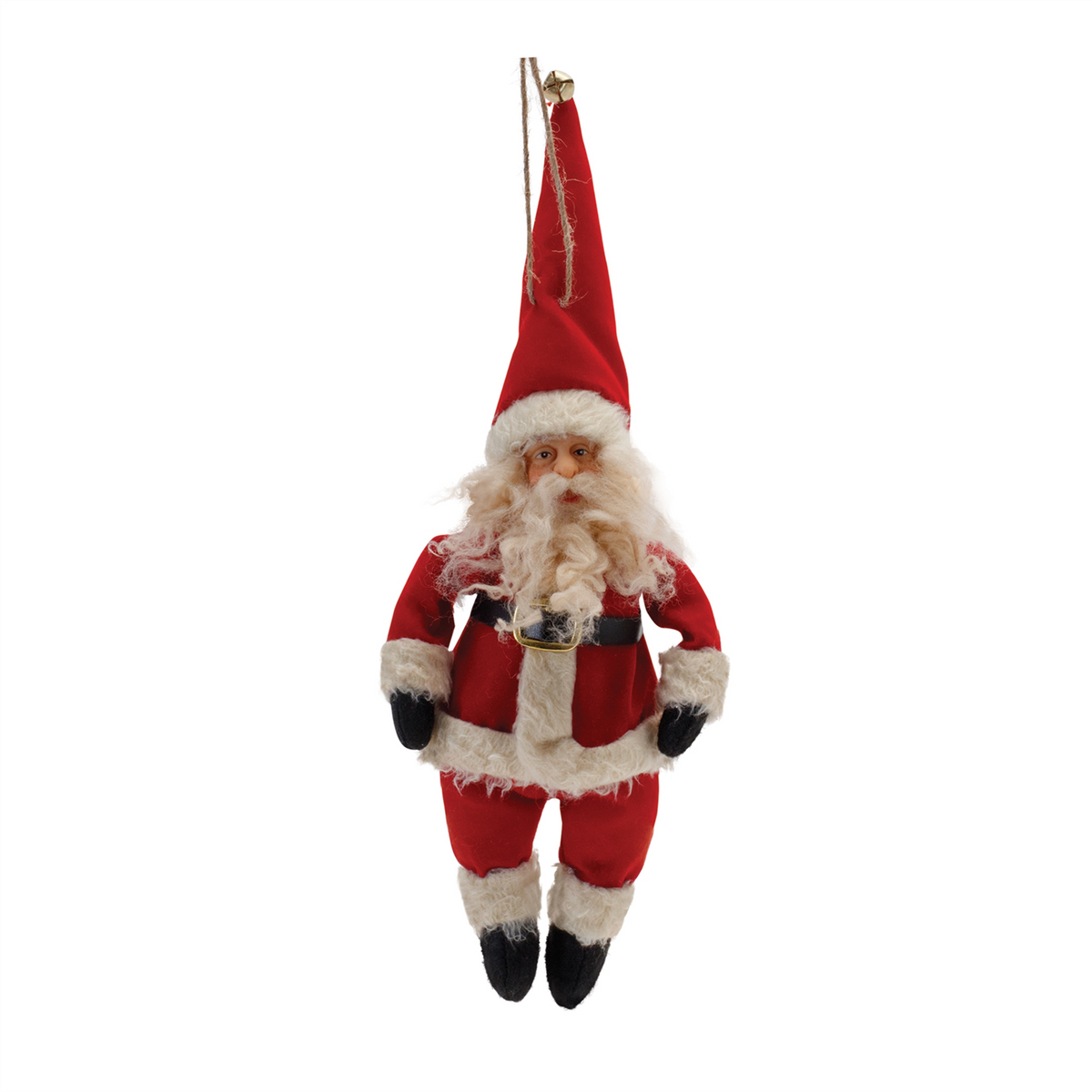 Santa Ornament (Set of 6) 10"H, 10.25"H, 11"H Polyester -Ship Only