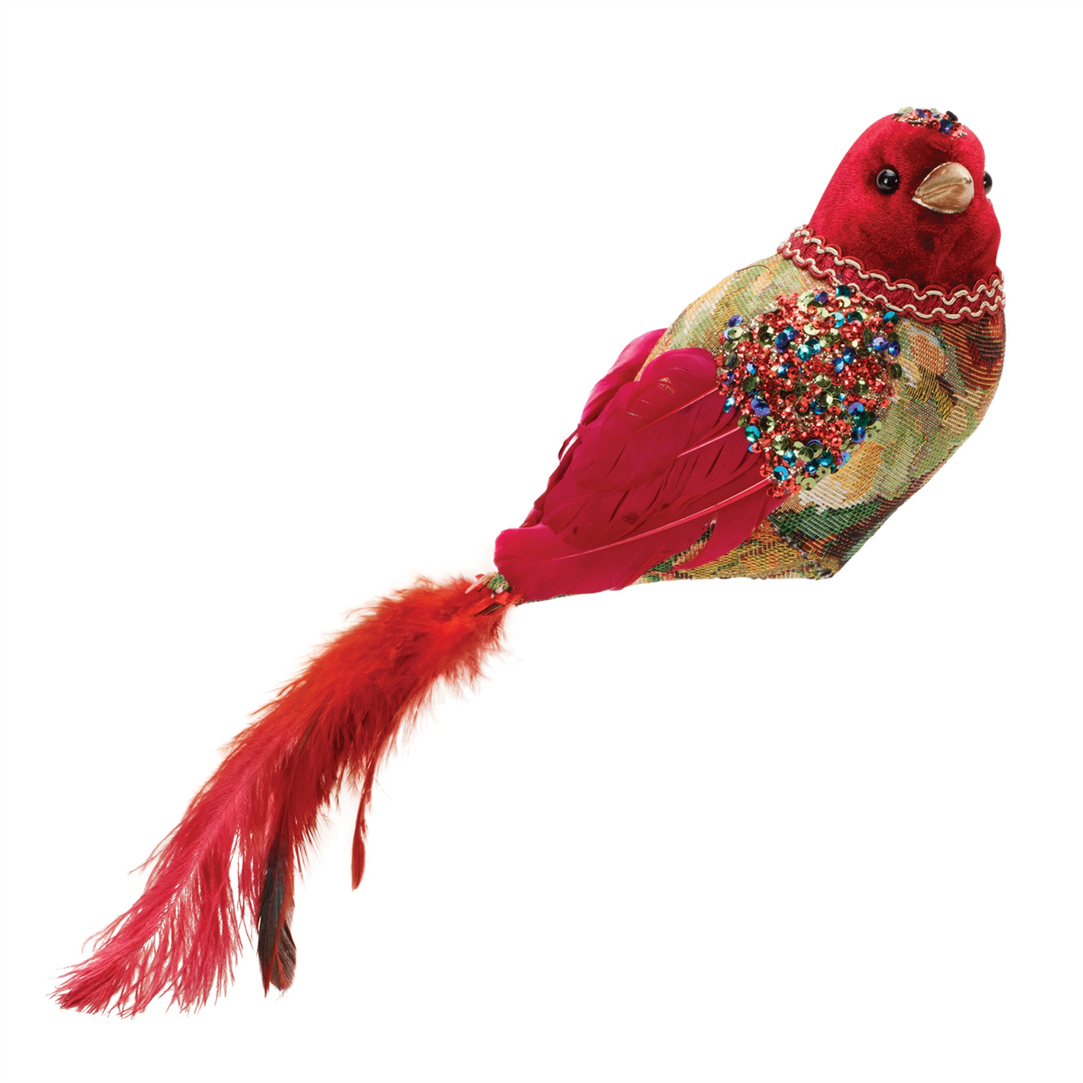 Bird (Set of 4) 13.25"L x 5"H Foam/Fabric -Ship Only