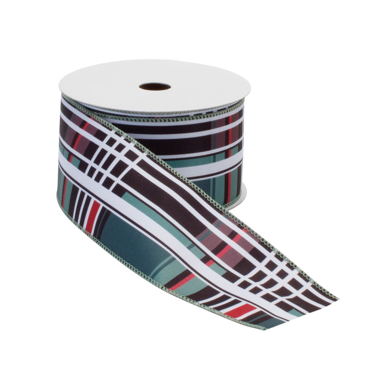 Royal Plaid Holiday Ribbon (Set of 2) -Ship Only