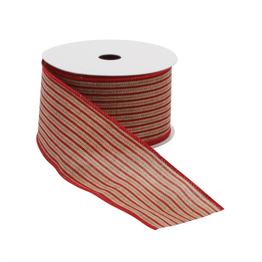 Holiday Stripe Ribbon (Set of 2) -Ship Only