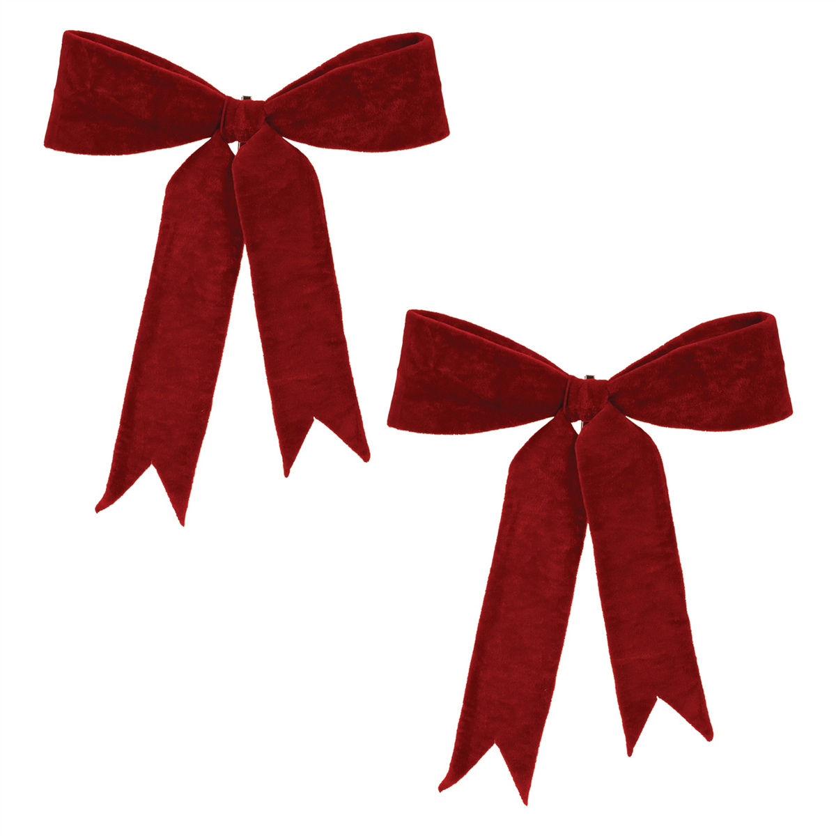 Red Wired Holiday Bow (Set of 2) -Ship Only