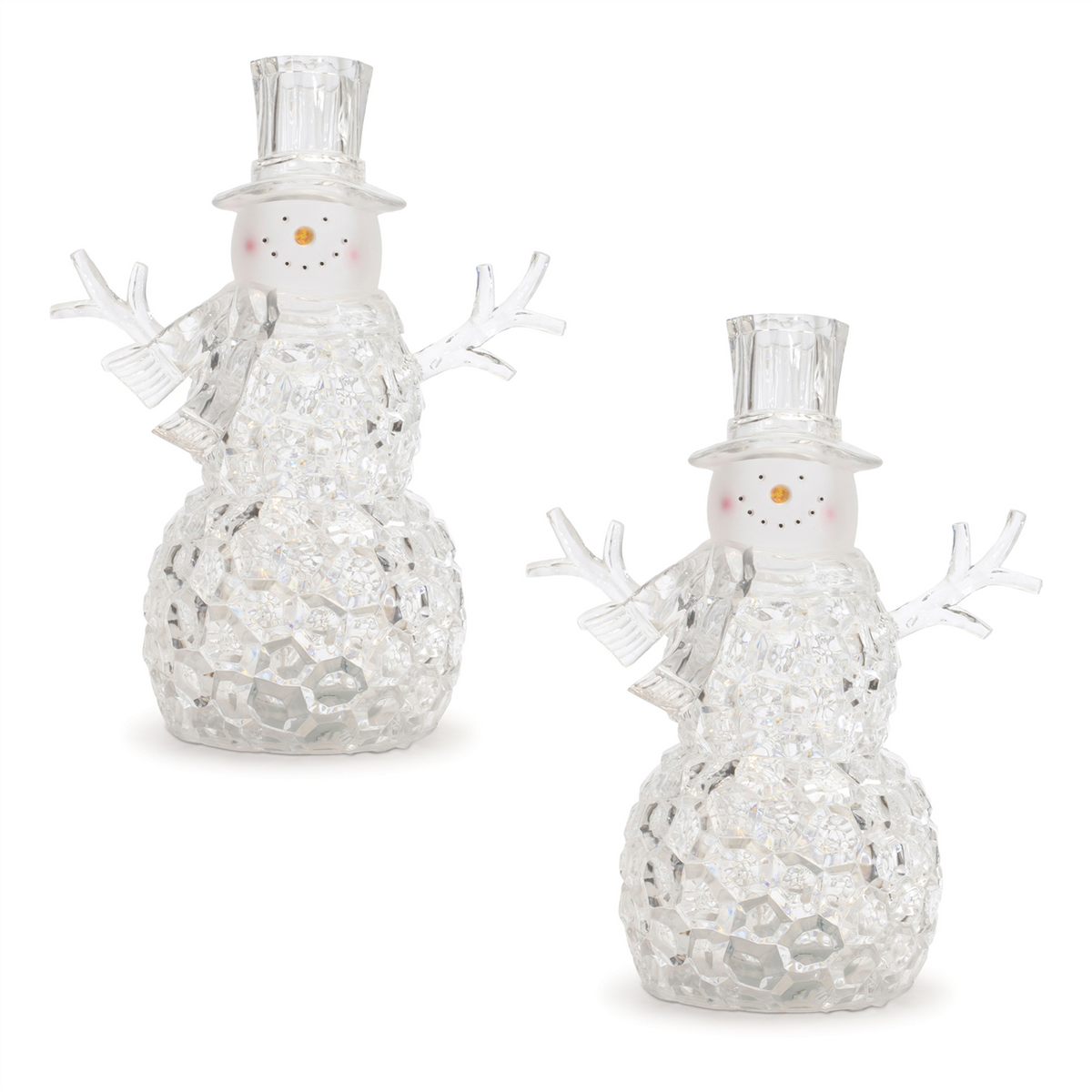 LED Snowman Snow Globe (Set of 2) -Ship Only
