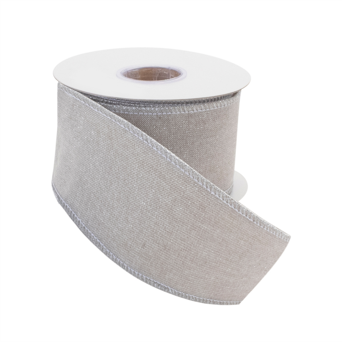 Beige Shimmer Wired Ribbon (Set of 2) -Ship Only