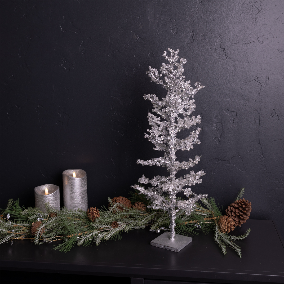 Icy Tree (Set of 2) 24”H Acrylic -Ship Only