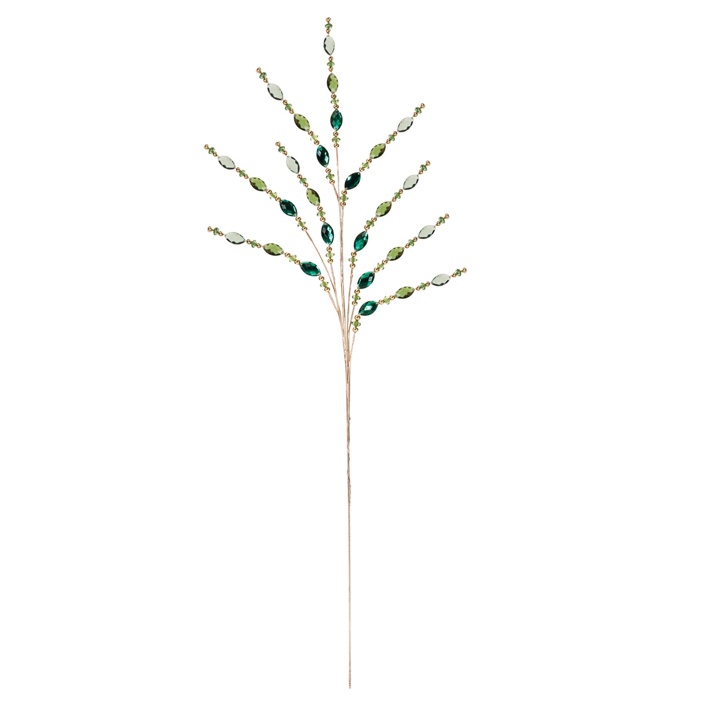 Green Jewel Bead Spray (Set of 2) -Ship Only