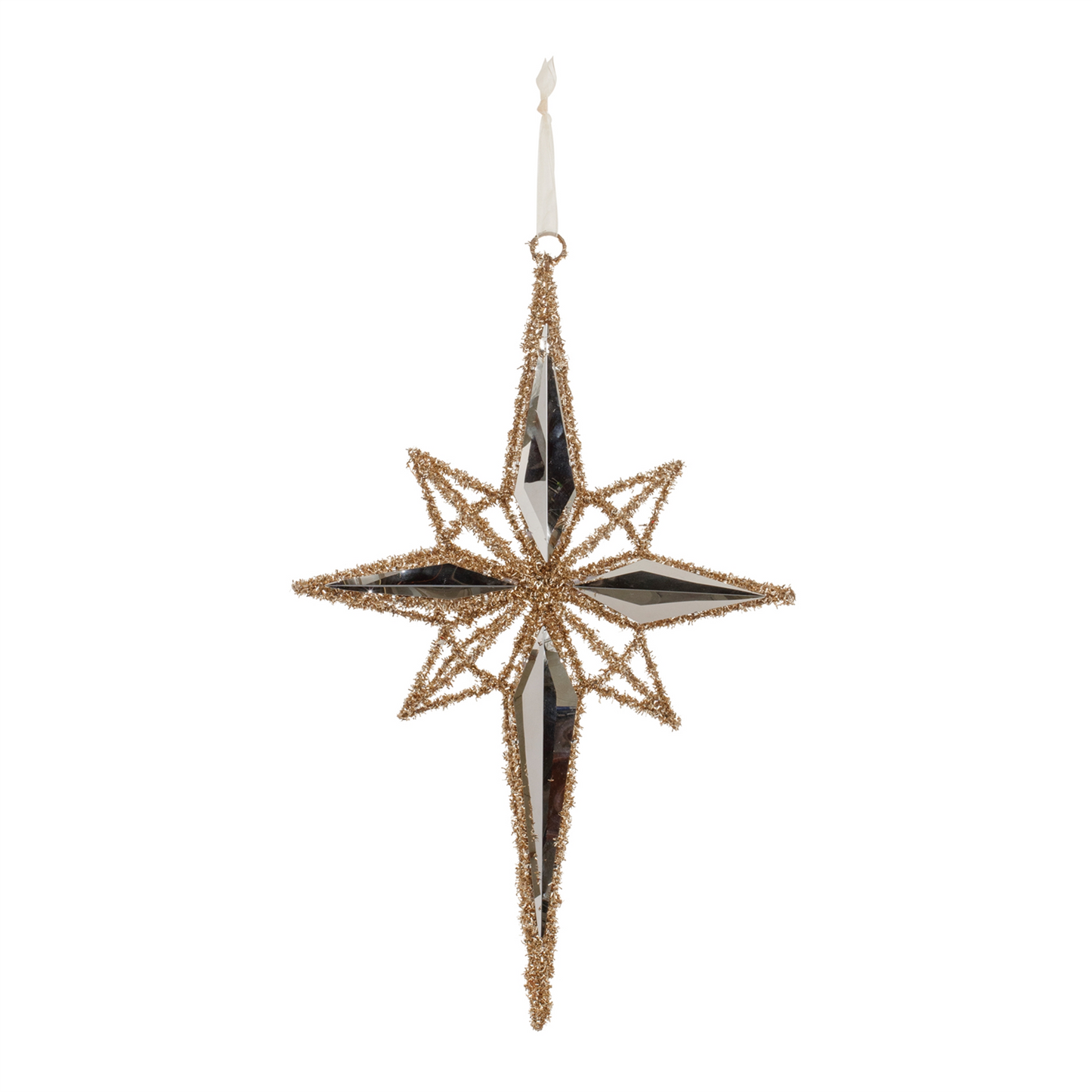 Star Ornament 19.5”H Steel/Wire -Ship Only