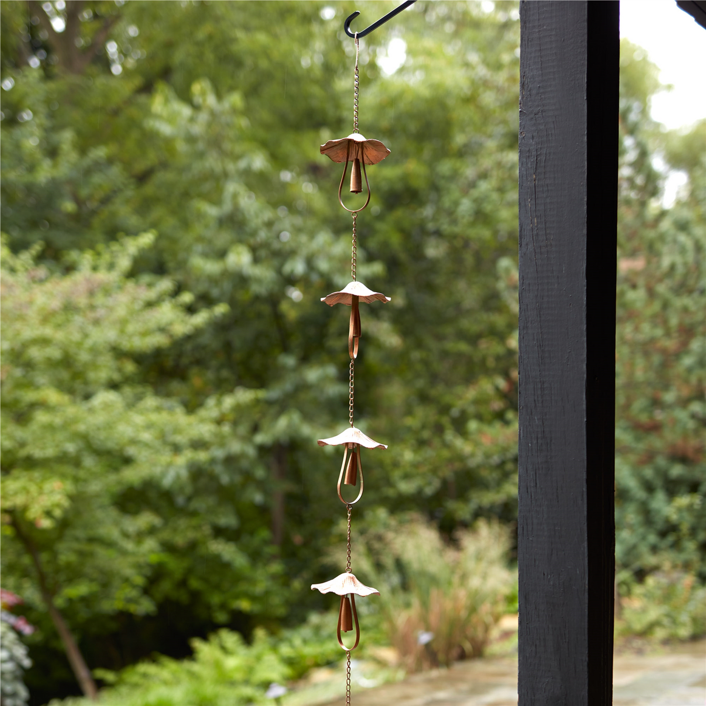 Mushroom Rain Chain 62"L -Ship Only