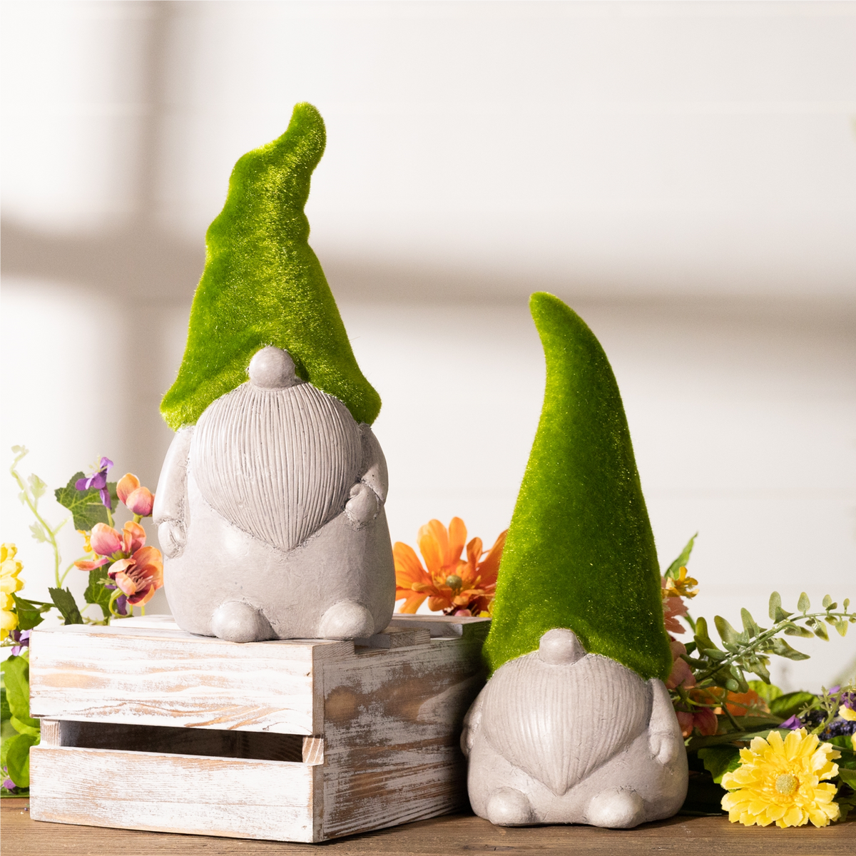 Gnome (Set of 2) 10”H Terra Cotta -Ship Only