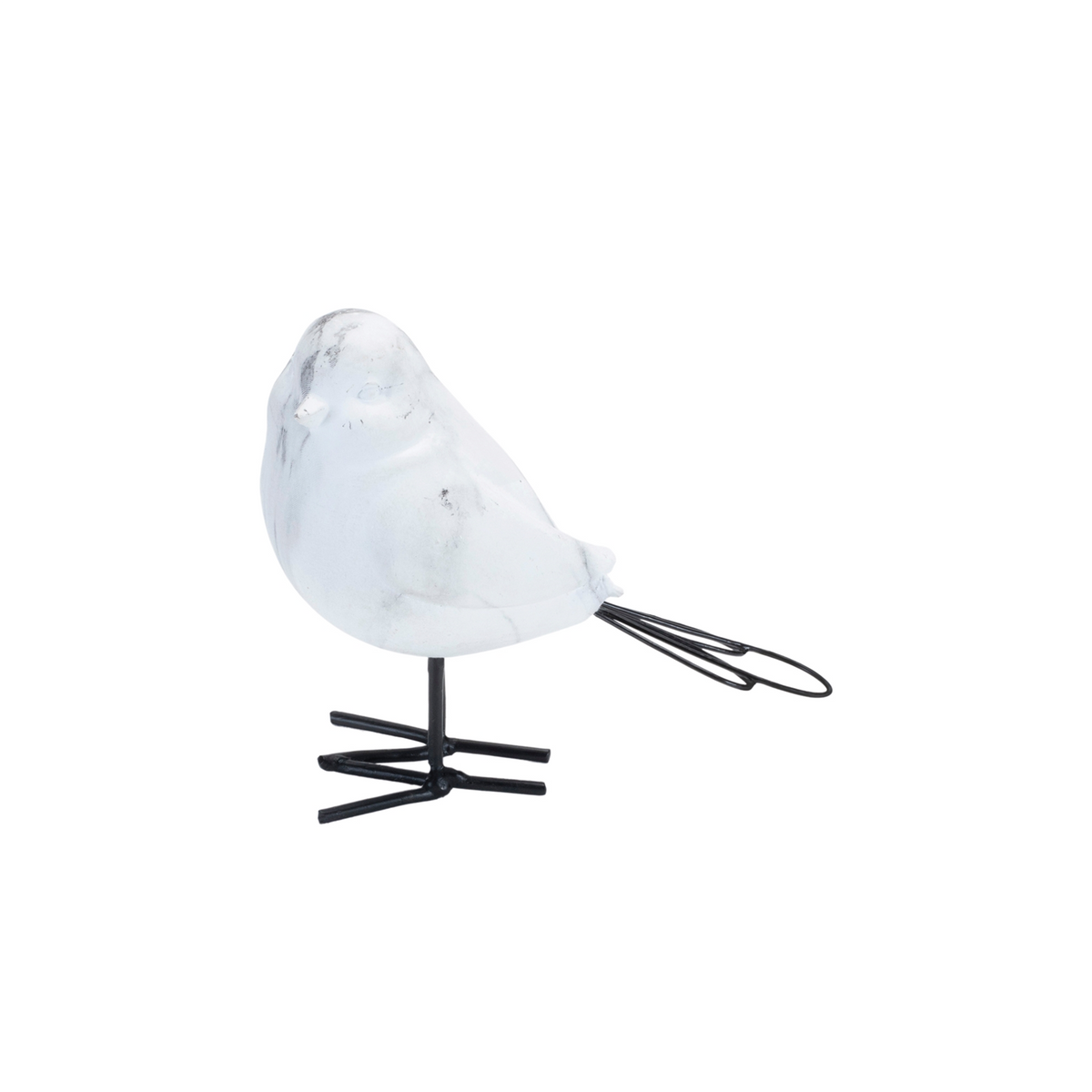 Bird (Set of 4) 3.75"H, 5.5"H Resin/Wire -Ship Only