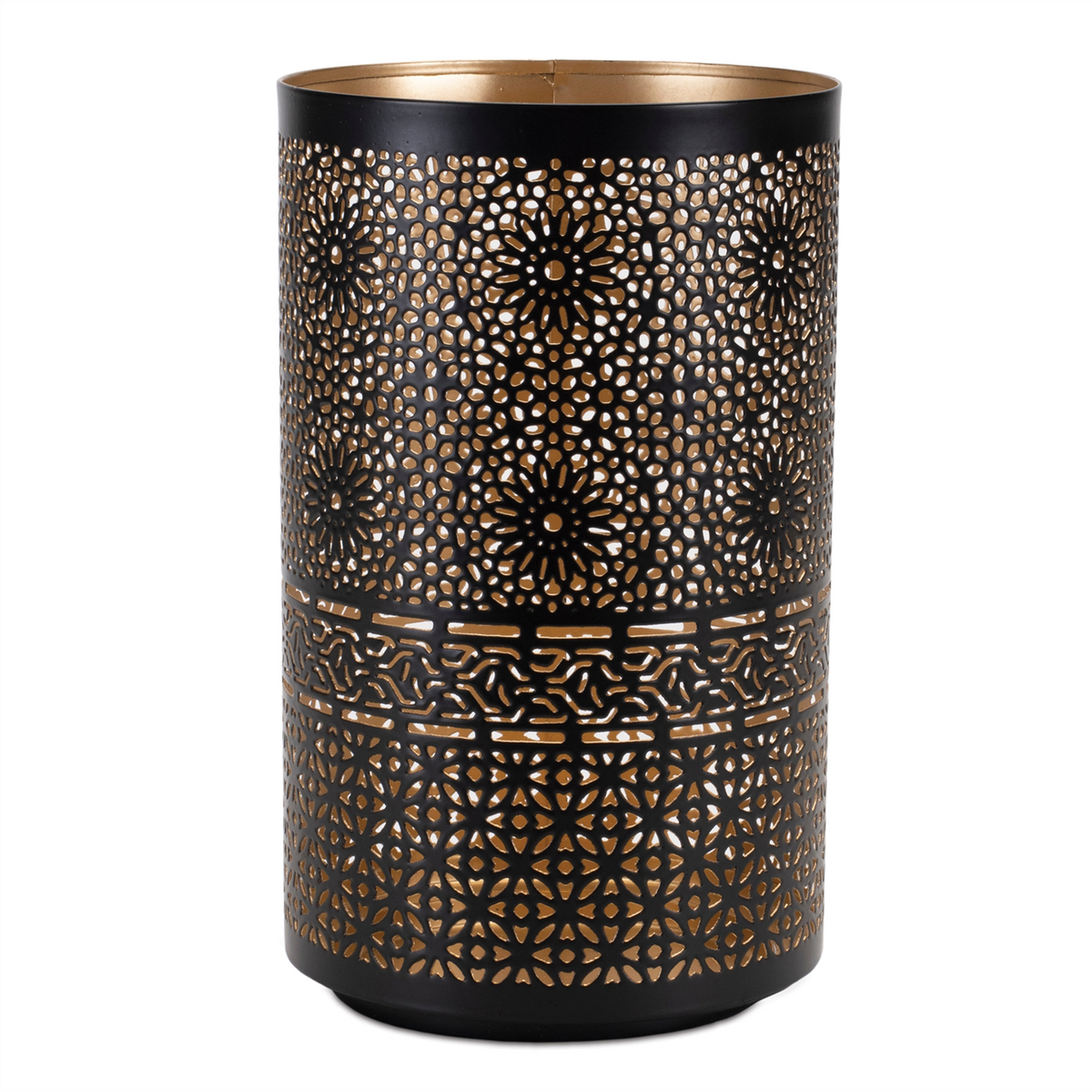 Mandala Punched Metal Candle Holder (Set of 2) -Ship Only