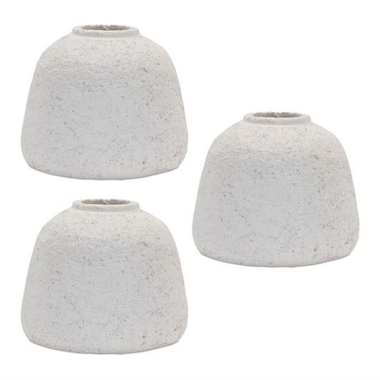 Vase (Set of 3) 5"D x 4"H Terra Cotta -Ship Only