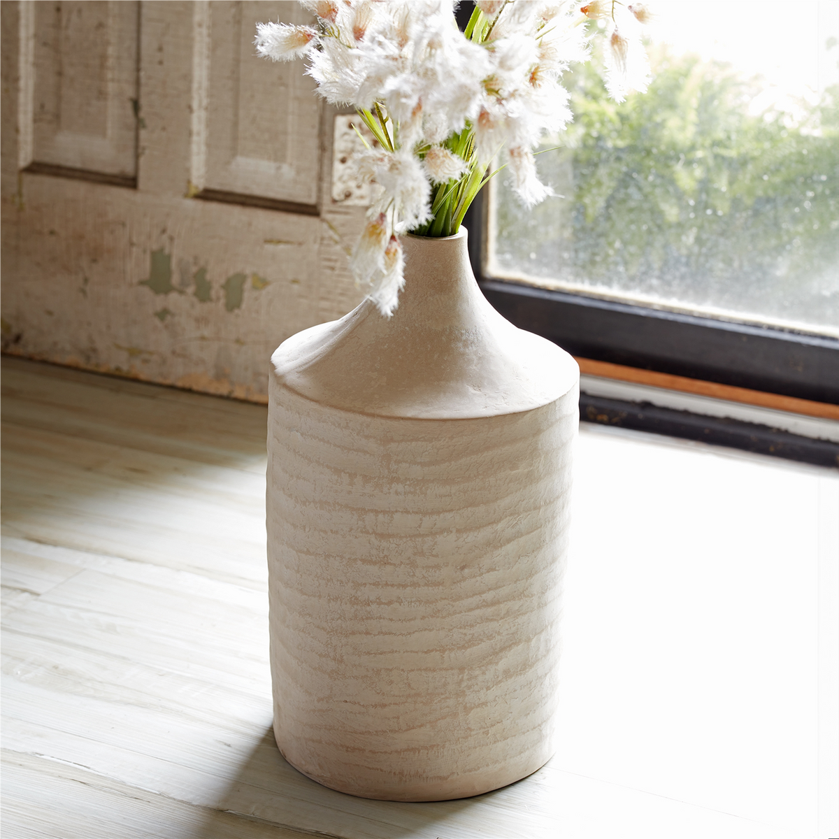 Recycled Paper Chalk Vase 18"H -Ship Only