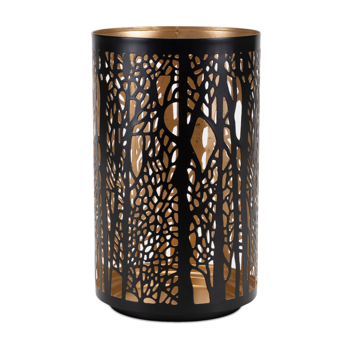 Forest Trees Punched Metal Candle Holder (Set of 2) -Ship Only
